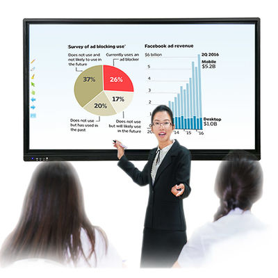 98" Smart Interactive Whiteboard Panel Interactive Teaching Board ROHS